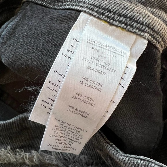 Good American Good Curve Frayed Ankle Skinny Jeans Women’s 12/ 31 - Picture 10 of 10